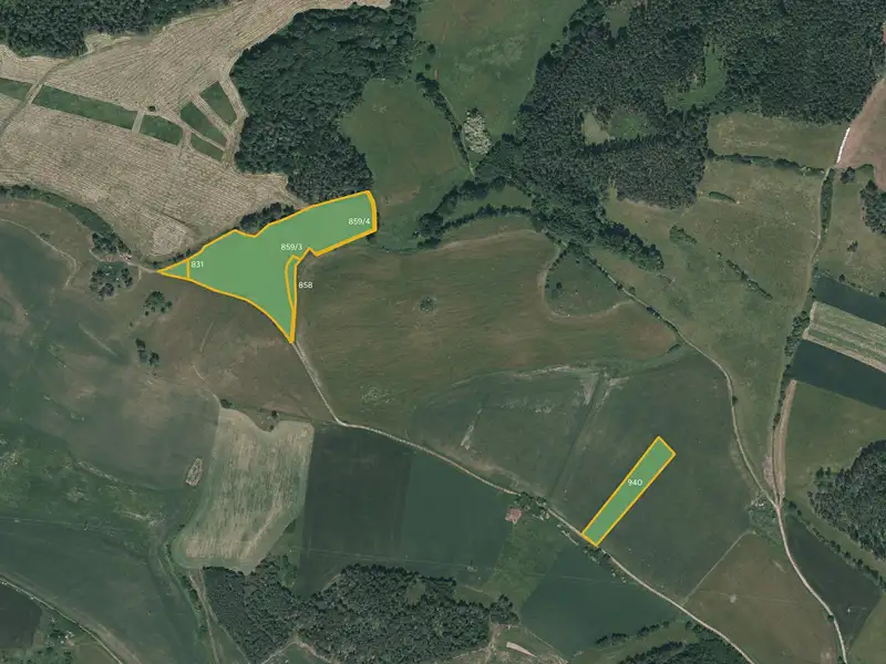 Prodej pole 104973 m², Budětice – náhled fotky 3