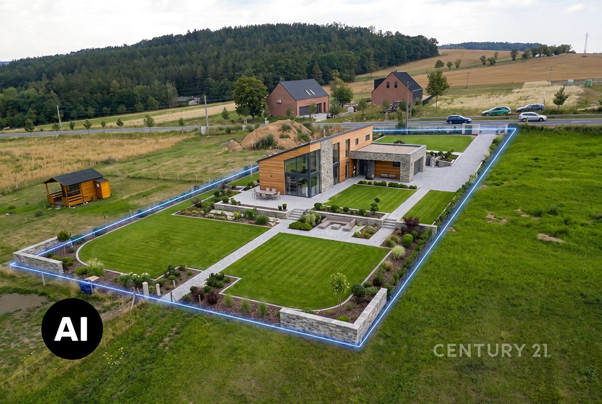 Prodej stavebního pozemku 1444 m², Chyňava – fotka 1 z 3