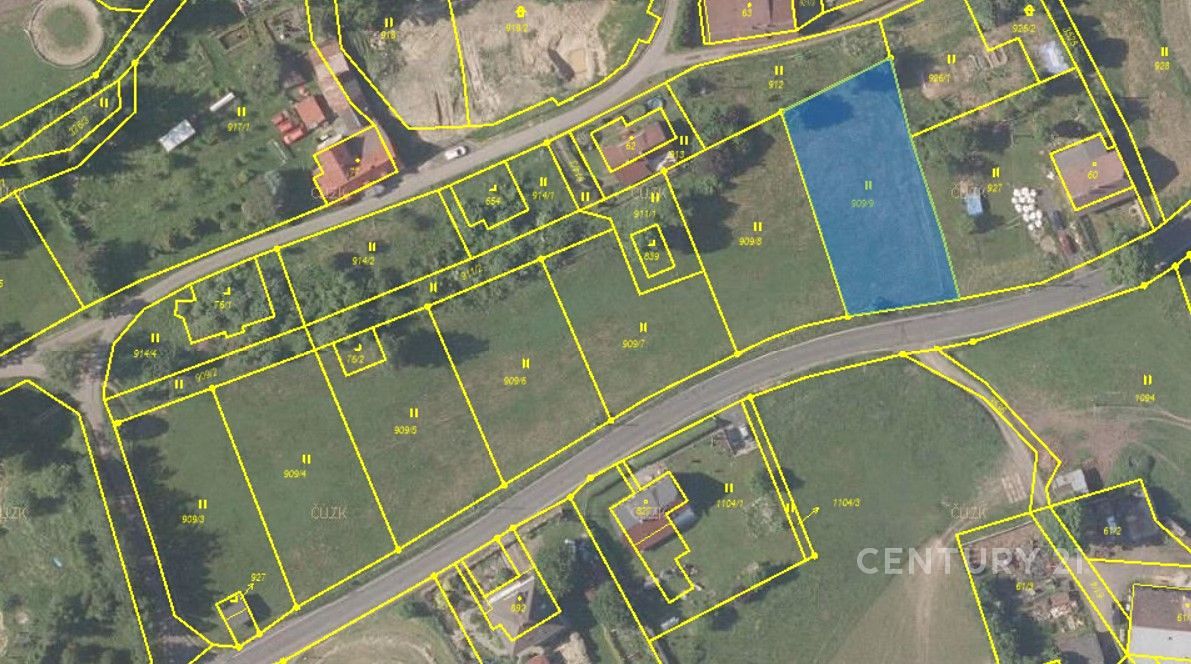 Prodej stavebního pozemku 1262 m² – fotografie 3
