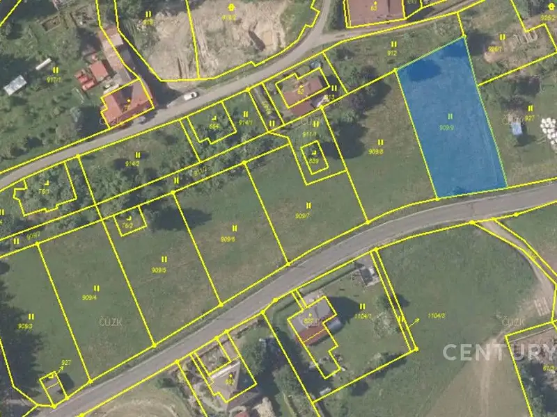 Prodej stavebního pozemku 1262 m², Staré Křečany – náhled fotky 3