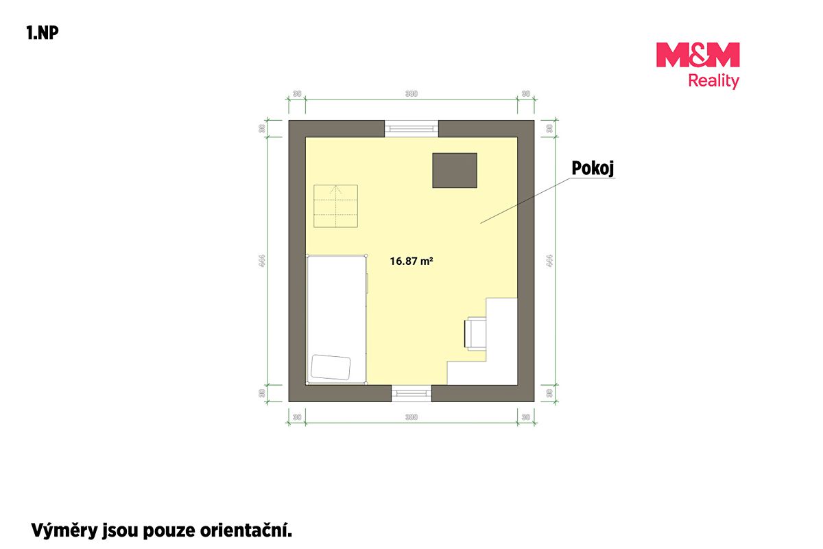 Prodej chaty 35 m², pozemek 331 m² – fotografie 5