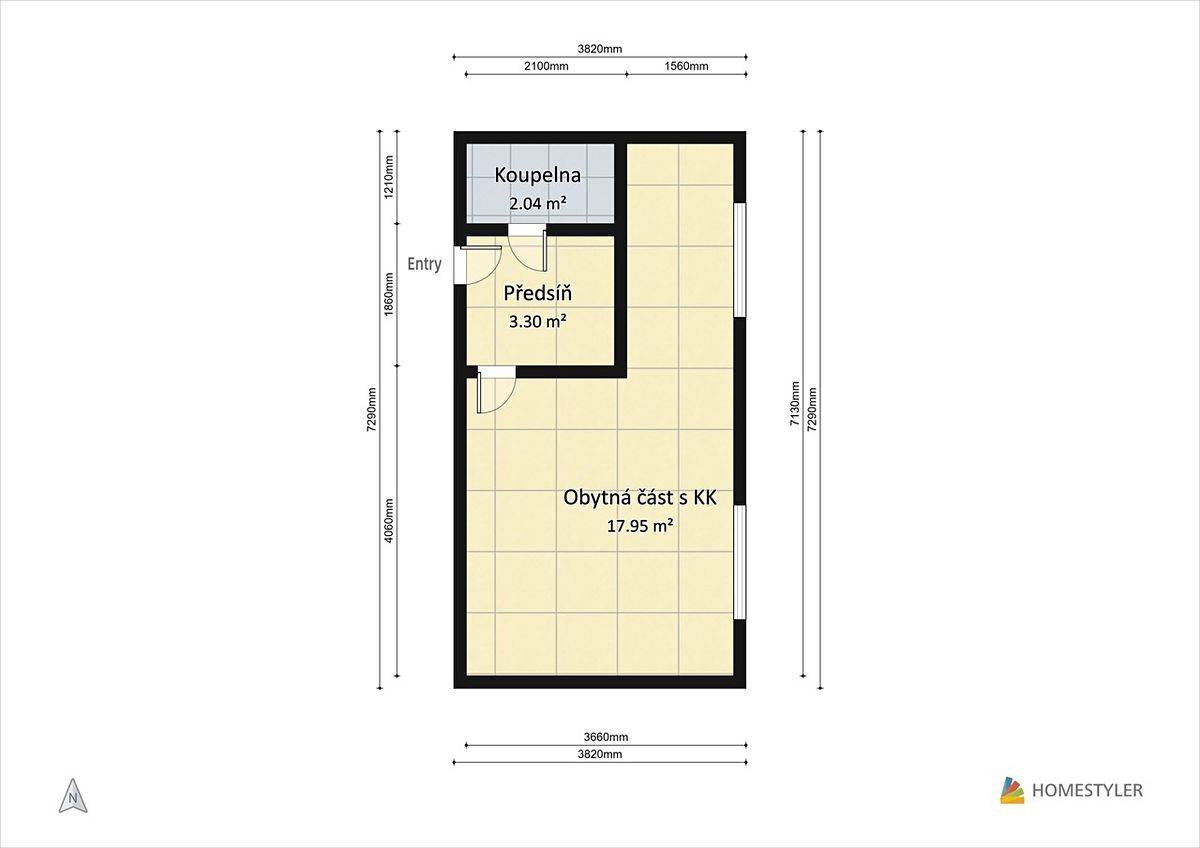 Prodej bytu 1+kk 23 m² – fotografie 3