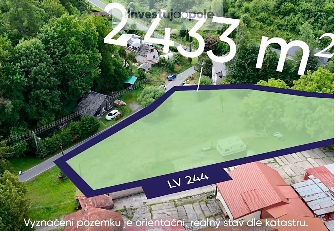 Prodej stavebního pozemku 2433 m² – fotografie 2