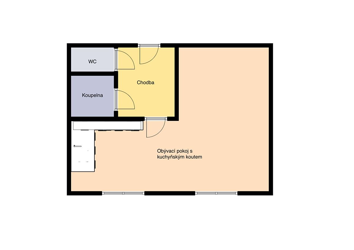 Prodej bytu 1+kk 40 m² – fotografie 4