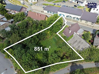 Prodej stavebního pozemku 851 m²