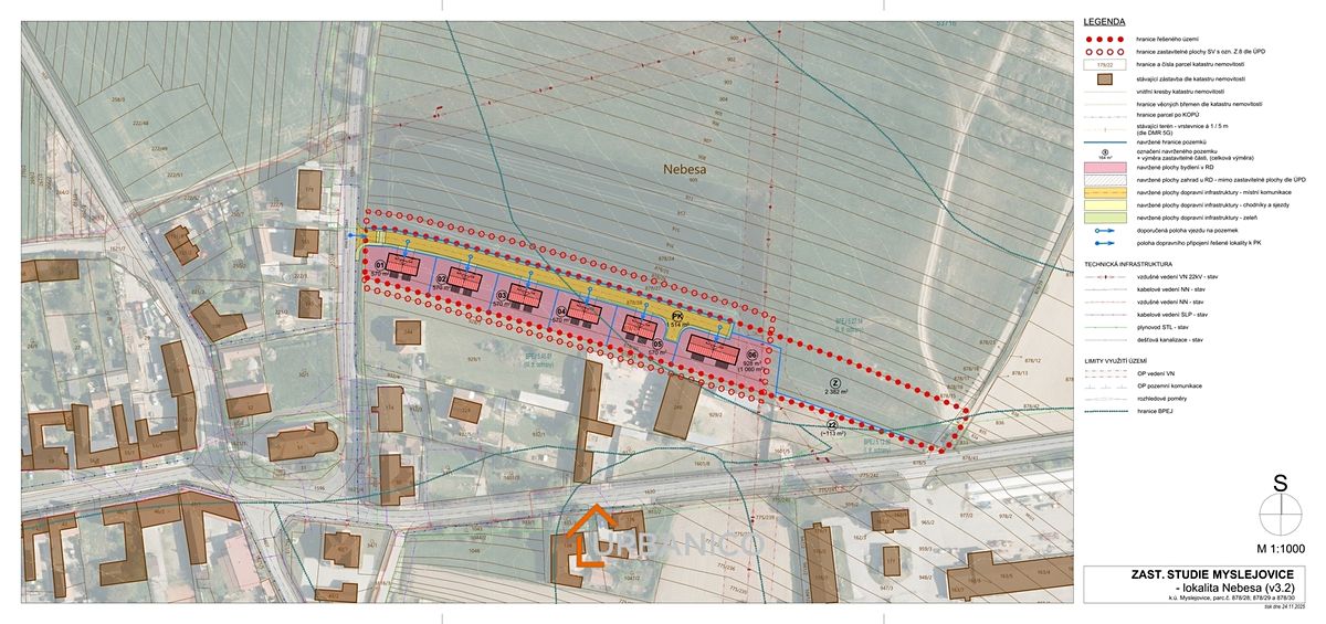 Prodej stavebního pozemku 5428 m² – fotografie 3