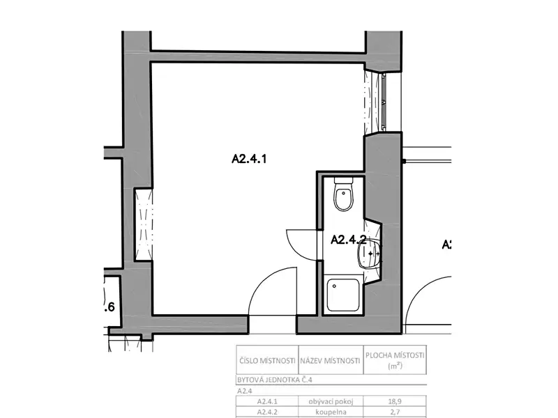 Prodej bytu 1+kk 21 m², Příbram – náhled fotky 3