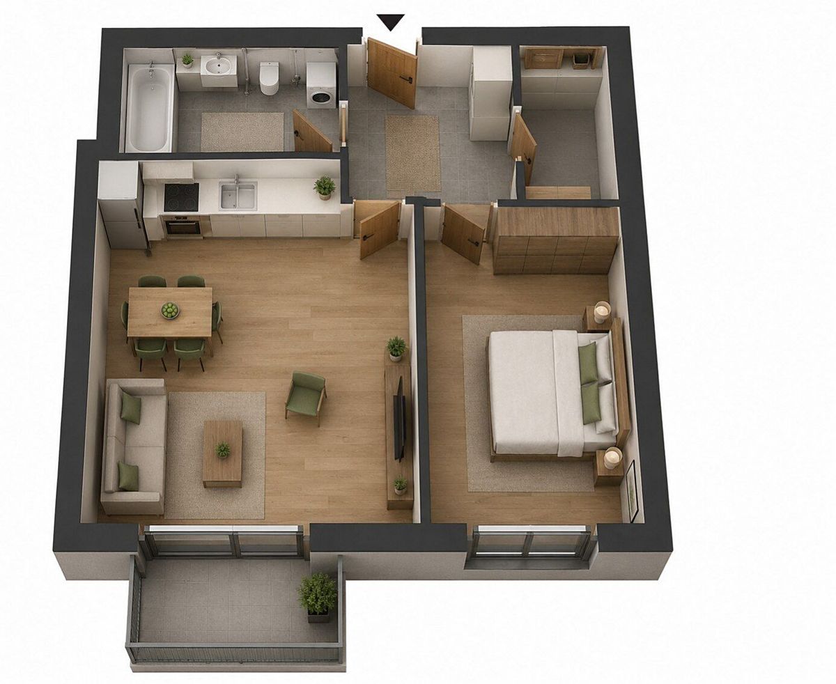 Prodej bytu 2+kk 57 m²