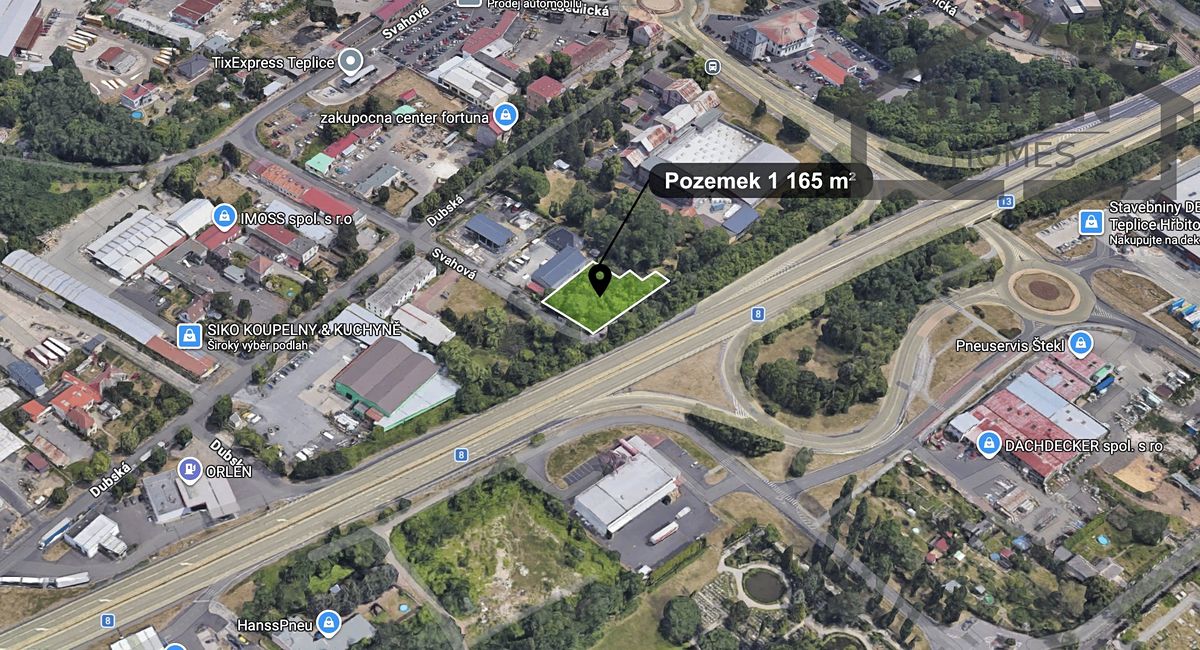 Prodej komerčního pozemku 1165 m² – fotografie 3