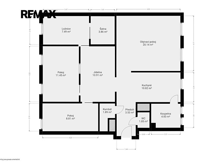 Квартира 4+1 на продаж, 81 м² (22 з 22)