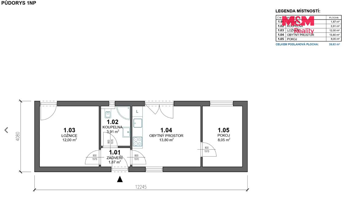 Prodej rodinného domu 40 m², pozemek 472 m² – fotografie 4