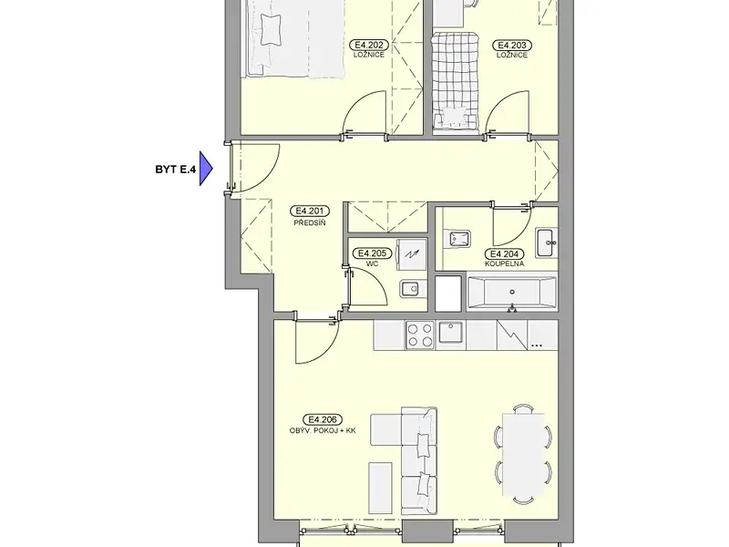 Prodej bytu 3+kk 64 m², Hanušovice – náhled fotky 2