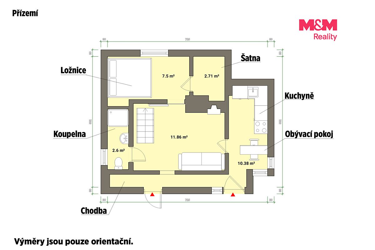 Prodej chaty 35 m², pozemek 331 m² – fotografie 4