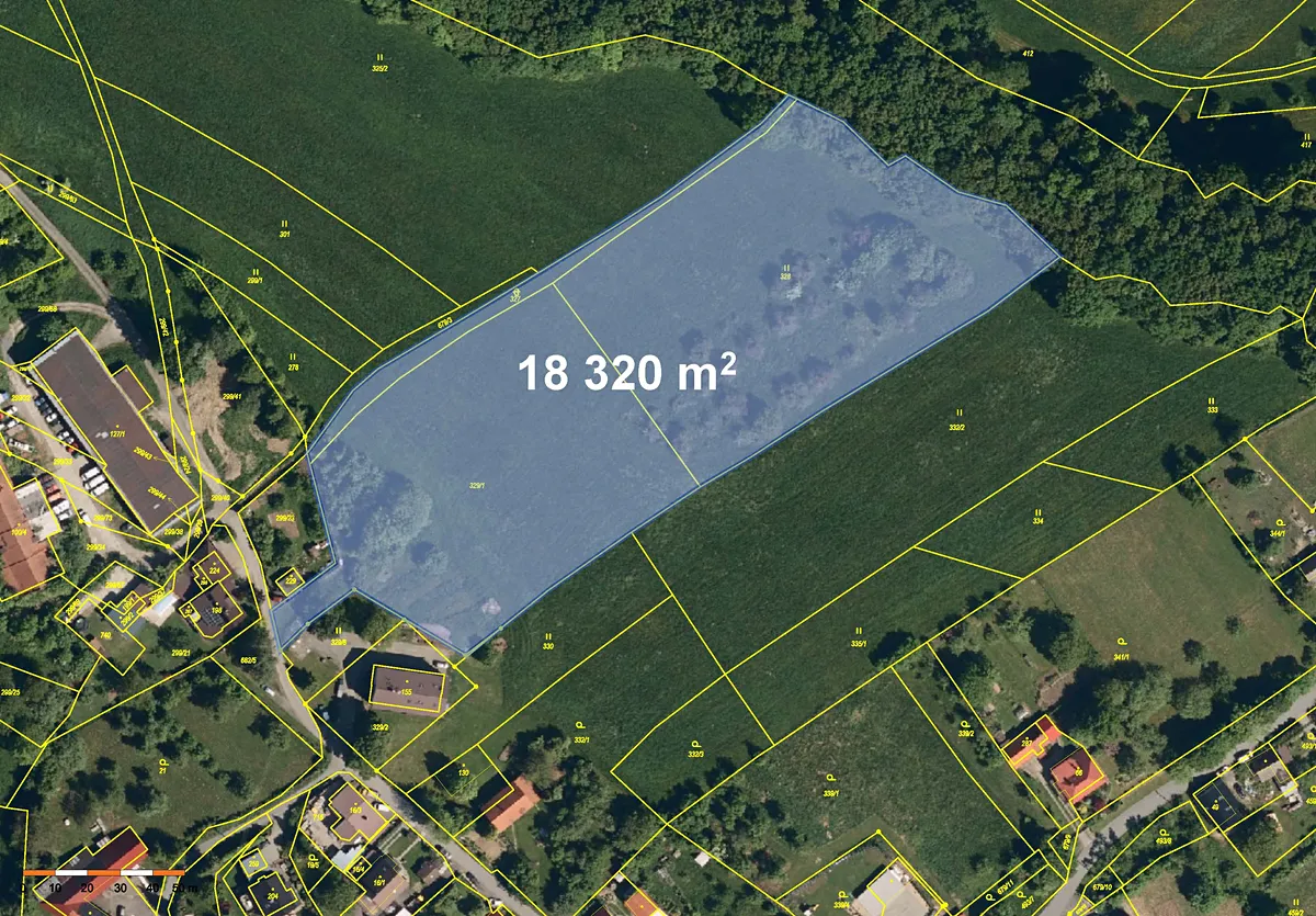 Prodej stavebního pozemku 18320 m²