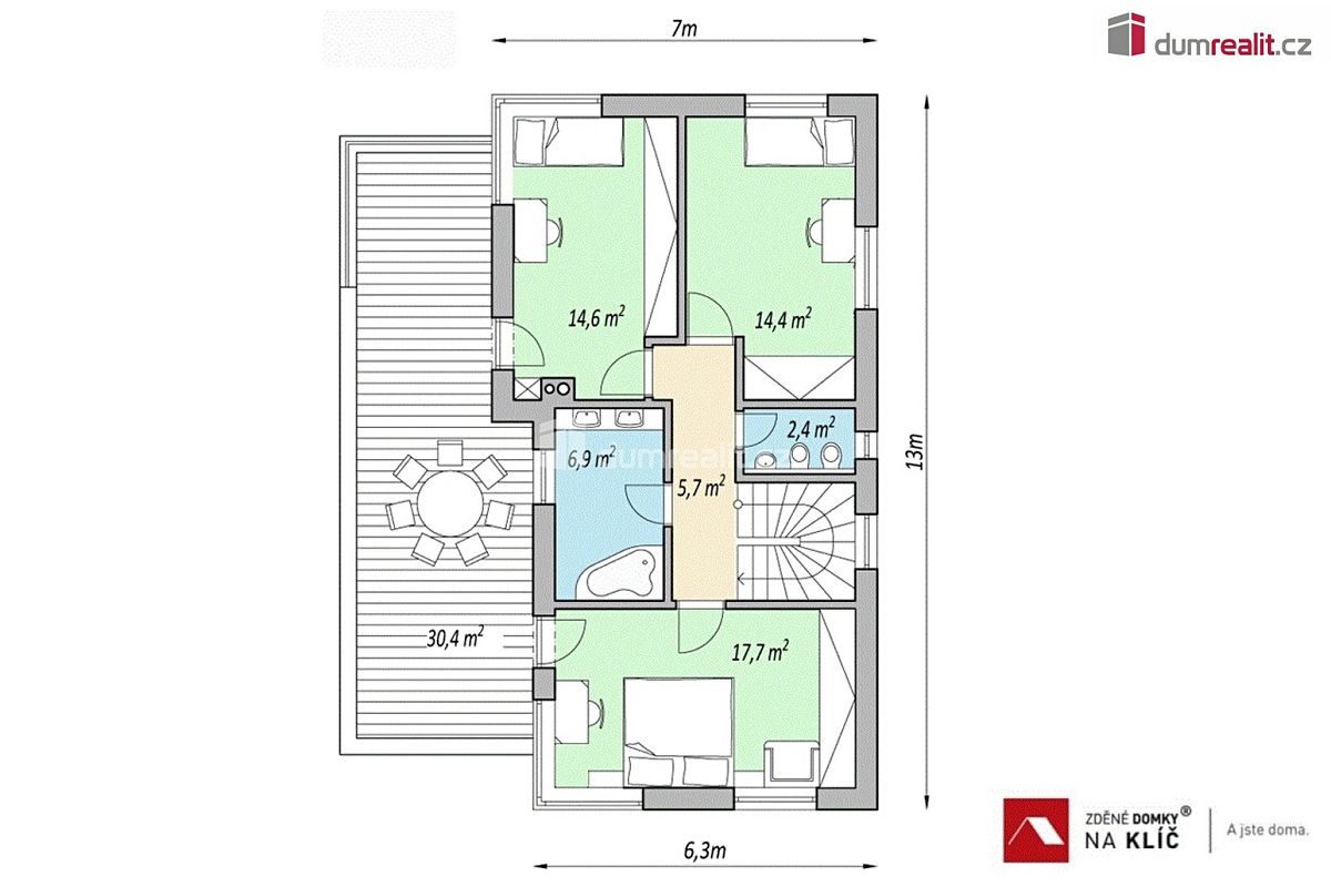 Prodej projektu na klíč 149 m², pozemek 1365 m² – fotografie 4