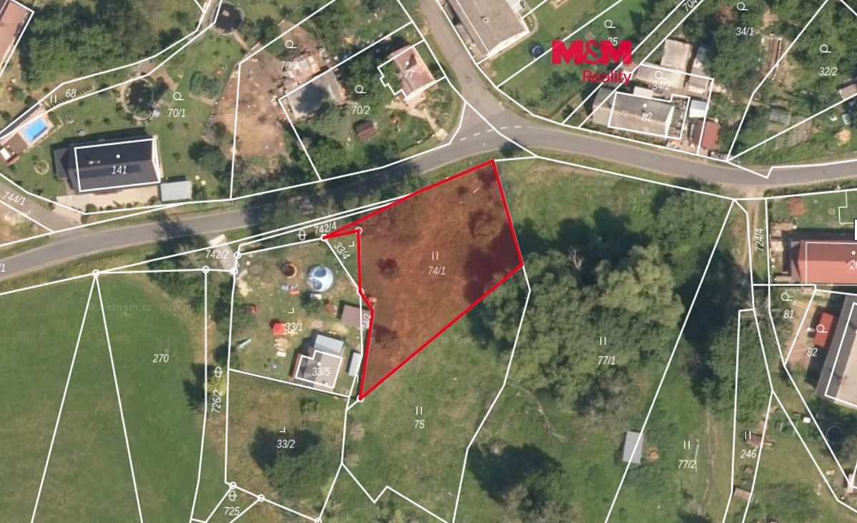 Prodej louky 1051 m², Lovečkovice – fotka 1 z 3