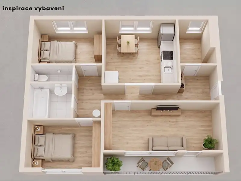 Prodej bytu 3+1 86 m², Kdyně – náhled fotky 3