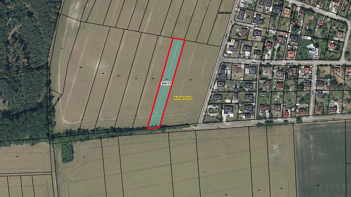 Prodej pole 4588 m², Konárovice – fotka 1 z 3