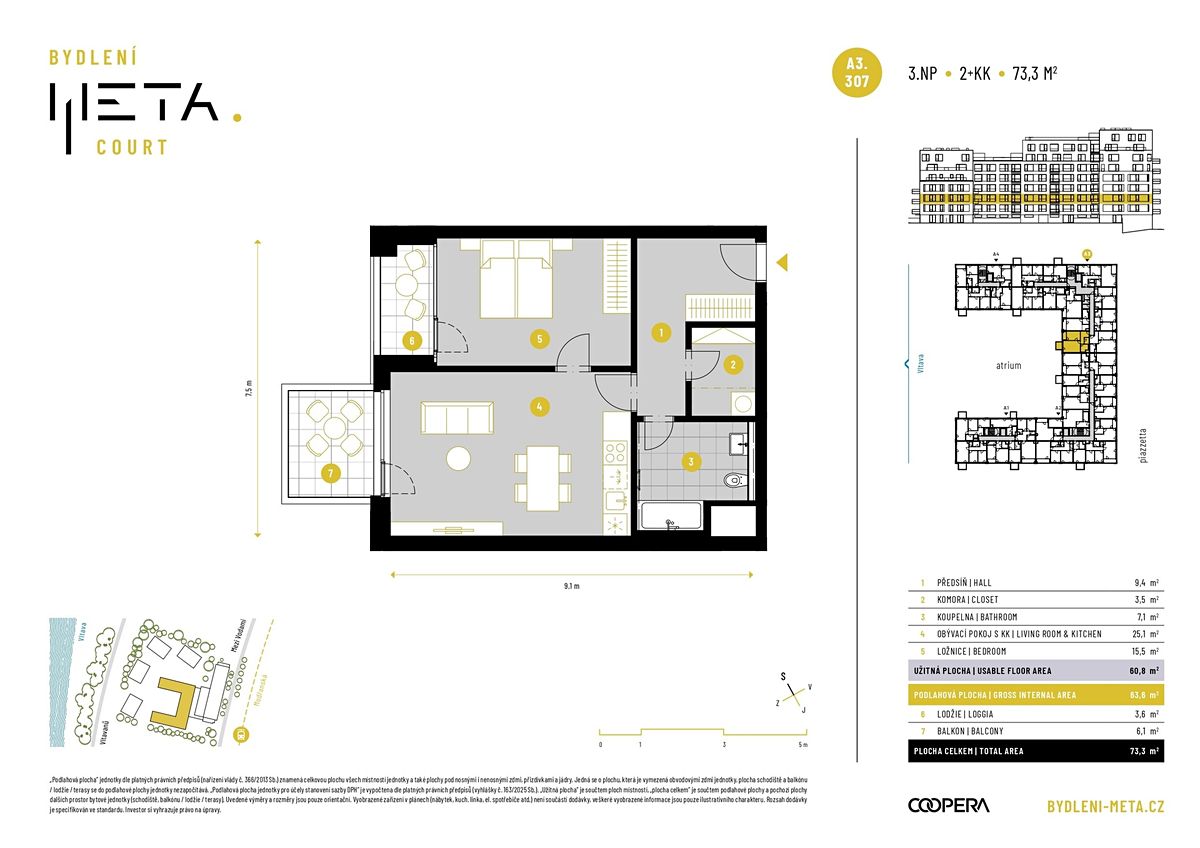 Prodej bytu 2+kk 61 m² – fotografie 2