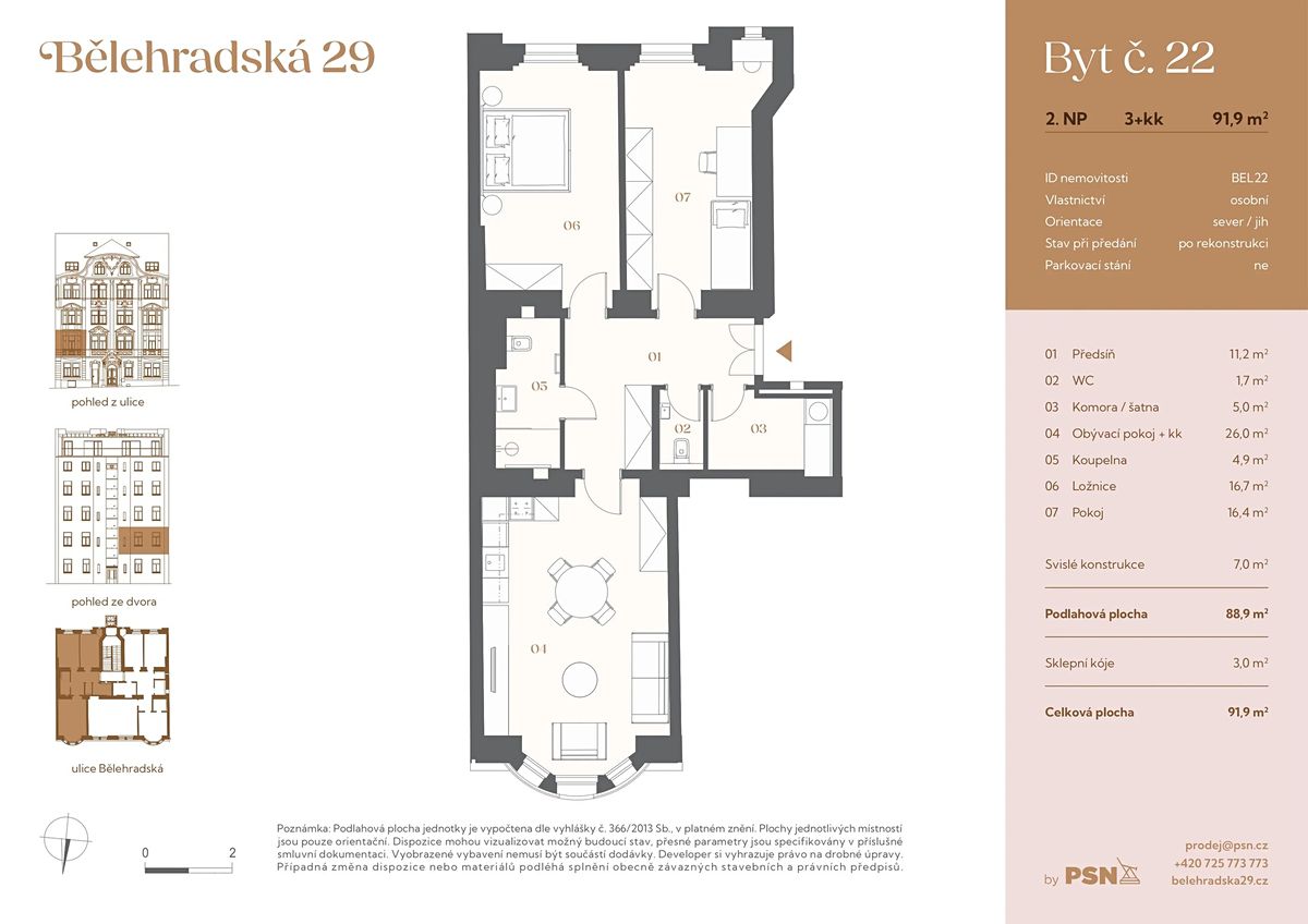 Prodej bytu 3+kk 82 m² – fotografie 2
