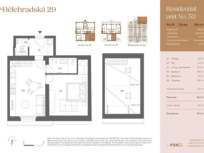 Prodej bytu atypický 72 m², Praha – náhled fotky 3