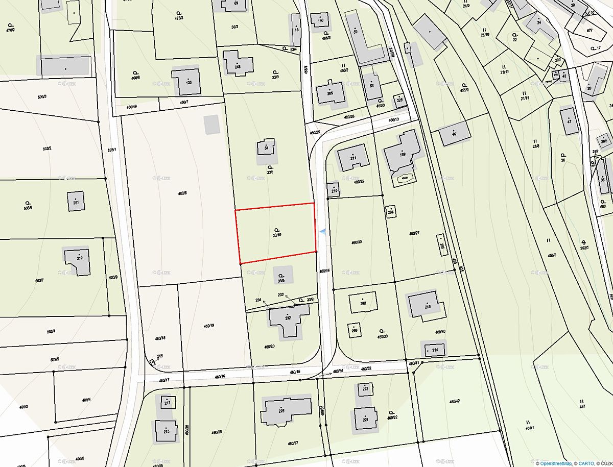 Prodej stavebního pozemku 1110 m², Bratřínov – fotka 1 z 3