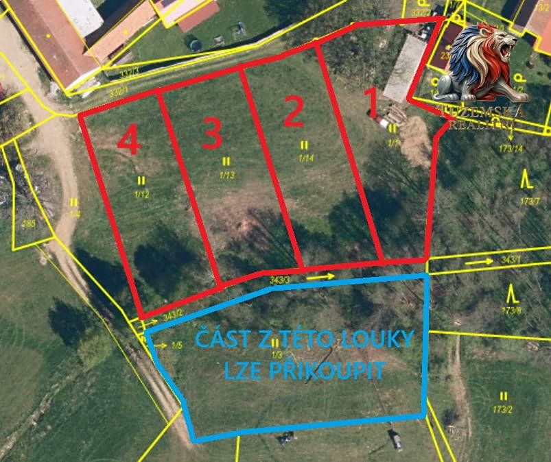 Prodej stavebního pozemku 982 m² – fotografie 3