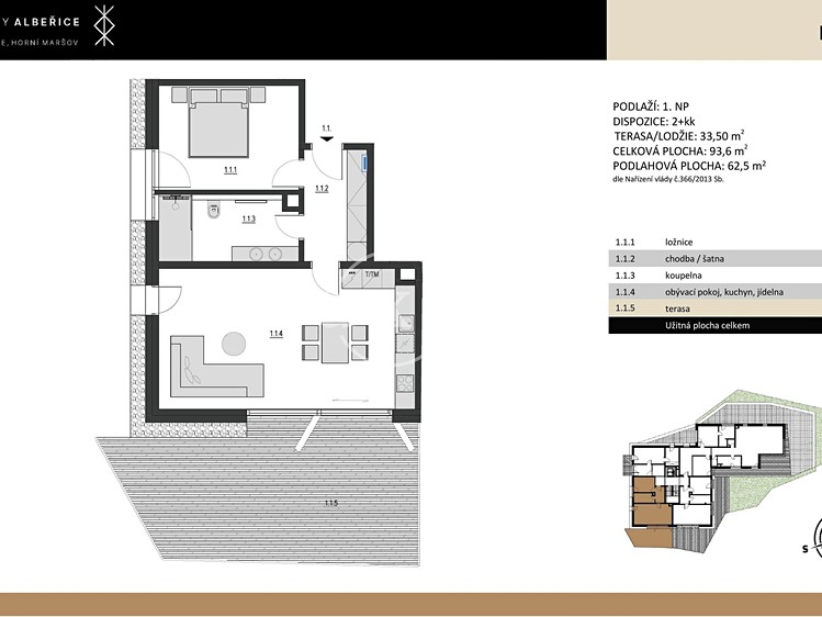Квартира 2+kk на продаж, 58 м² (32 з 32)
