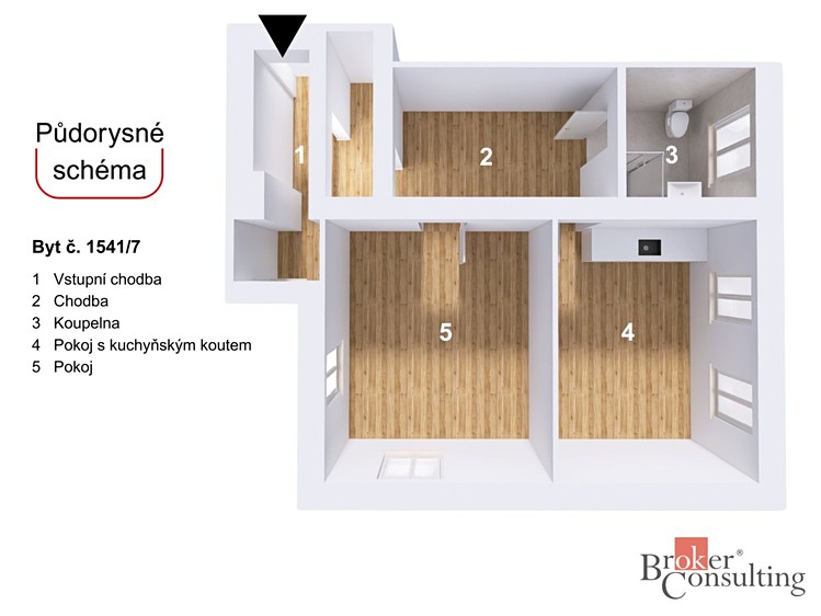 Prodej bytu 2+kk, 57 m² (2 z 15)