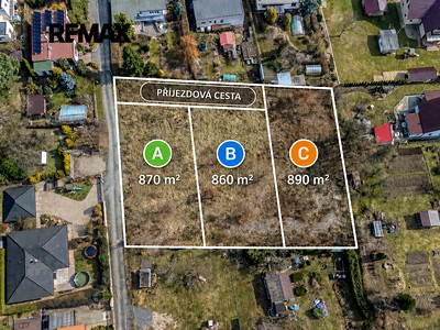 Prodej  stavebního pozemku 860 m²