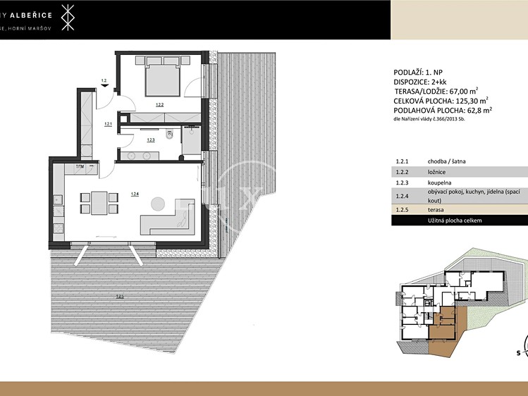 Квартира 2+kk на продаж, 58 м² (31 з 31)