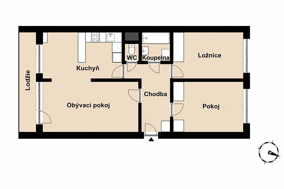 Prodej bytu 3+kk 75 m² – fotografie 3