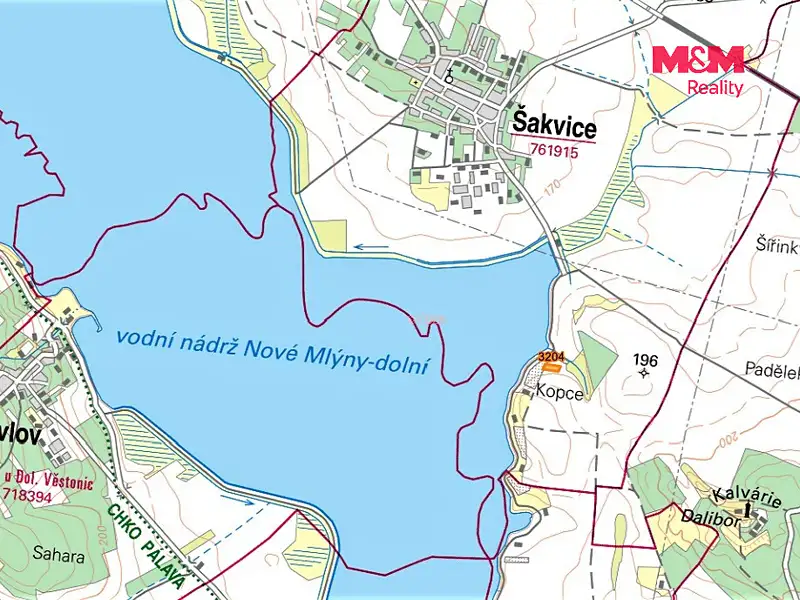 Prodej pole 2433 m², Šakvice – náhled fotky 2