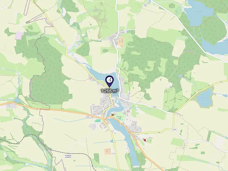 Prodej stavebního pozemku 1266 m², Lnáře – náhled fotky 3