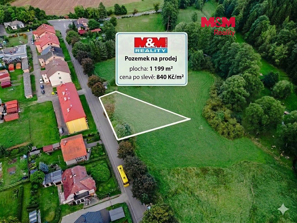 Prodej stavebního pozemku 1199 m²