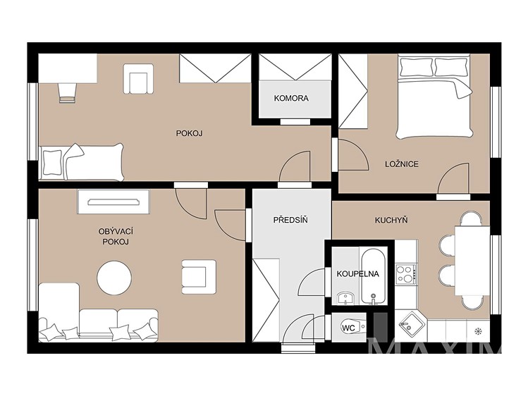 Квартира 3+1 на продаж, 71 м² (11 з 19)