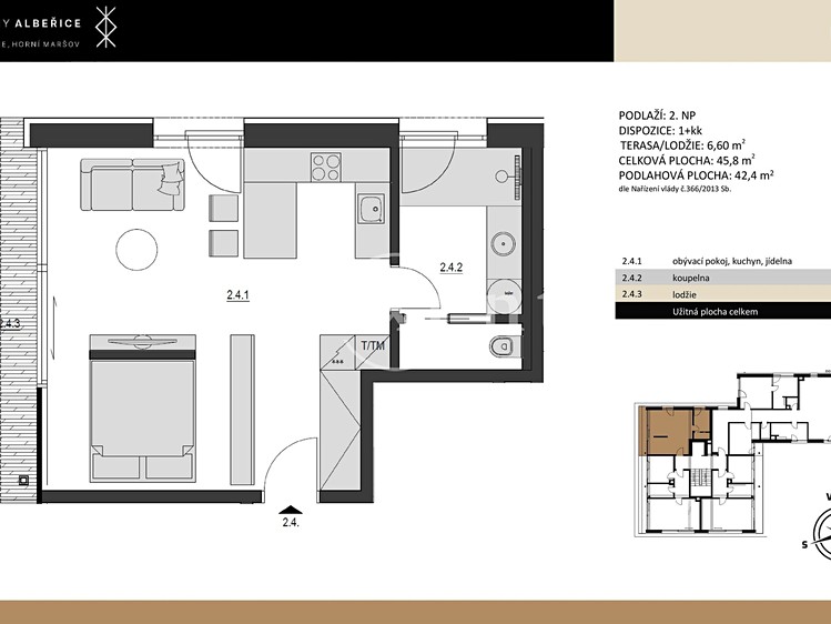 Квартира 1+kk на продаж, 39 м² (29 з 29)