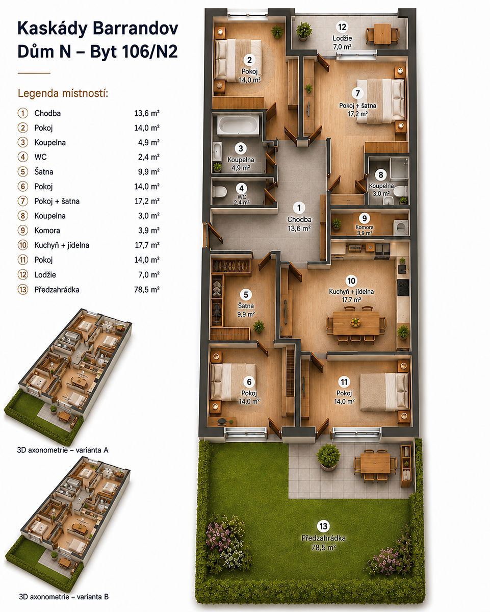 Prodej bytu 4+1 117 m² – fotografie 3
