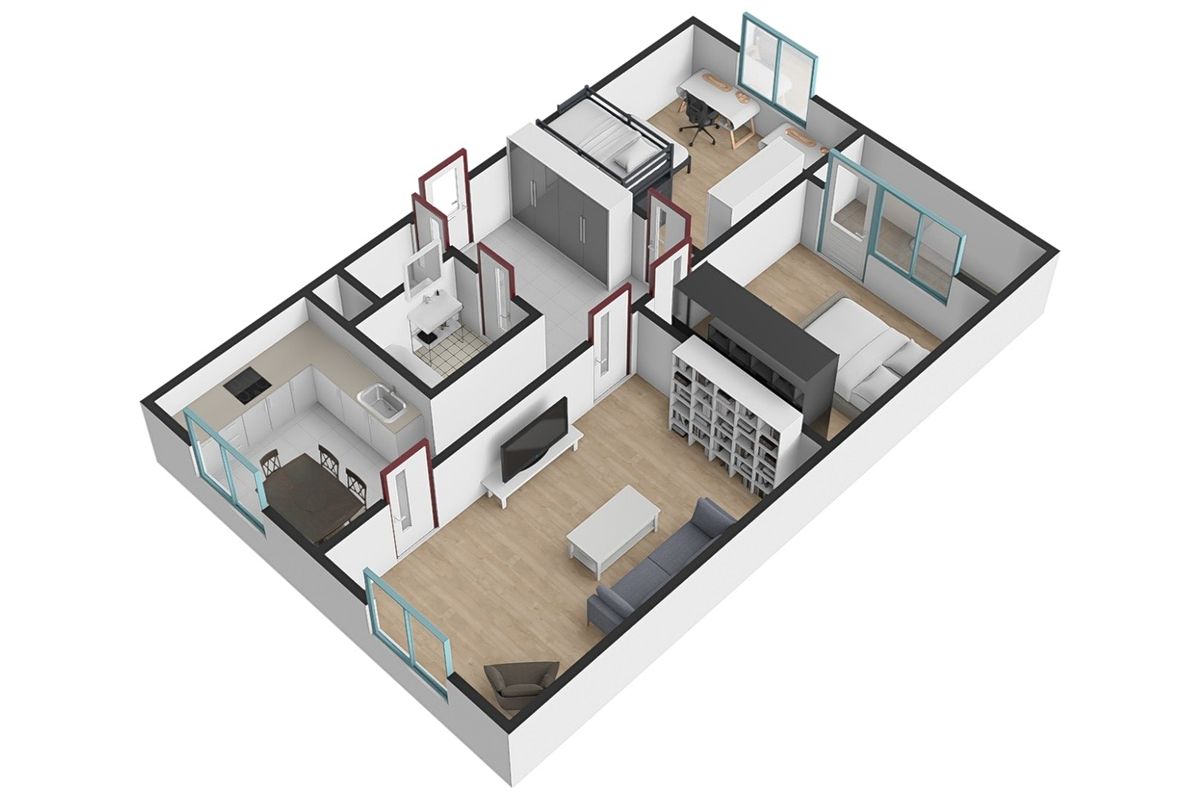 Pronájem bytu 3+1 67 m² – fotografie 3