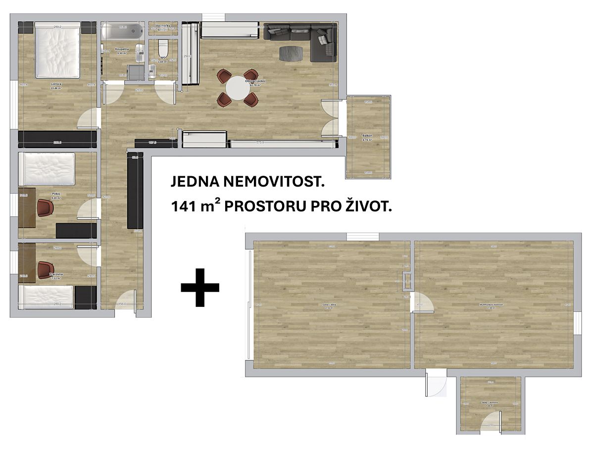 Prodej bytu 4+kk 82 m² – fotografie 3