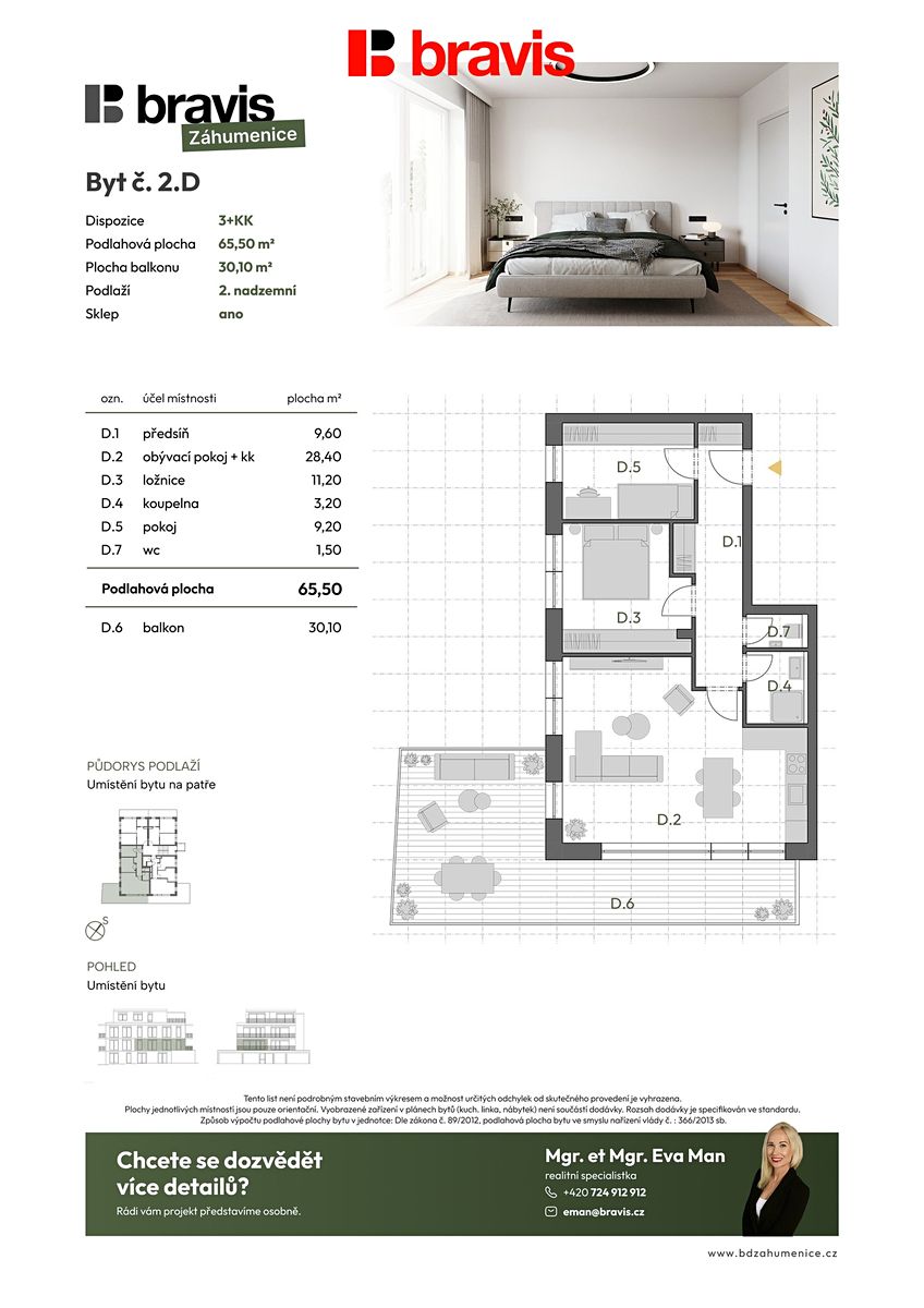 Prodej bytu 3+kk 65 m² – fotografie 4