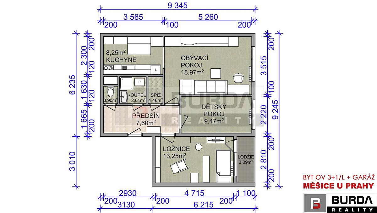 Prodej bytu 3+kk 68 m² – fotografie 3