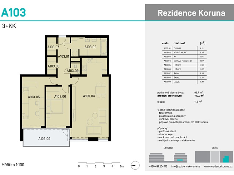 Prodej bytu 3+kk, 102 m² (2 z 12)