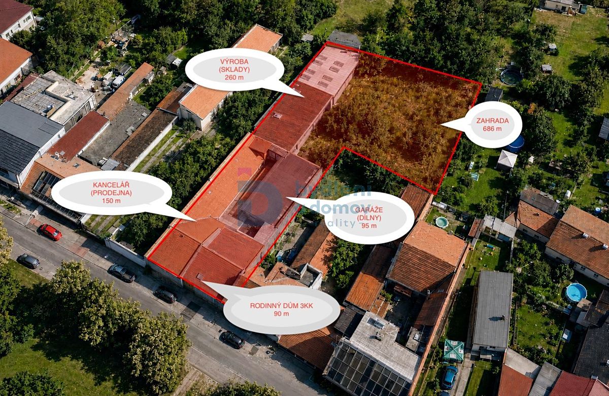 Prodej výrobní haly, prostoru 416 m²