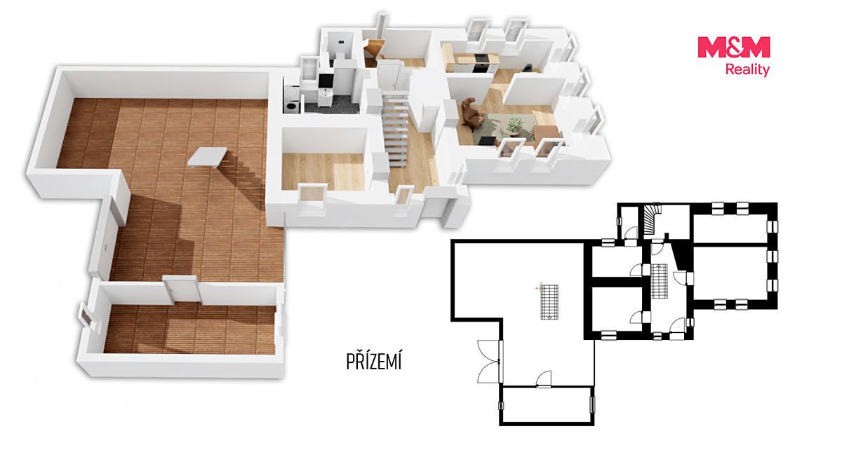 Prodej chalupy 160 m², pozemek 644 m² – fotografie 2