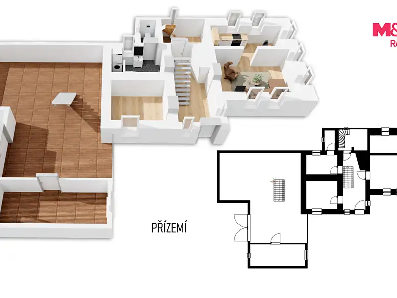 Prodej chalupy 160 m², pozemek 644 m², Žandov – náhled fotky 2
