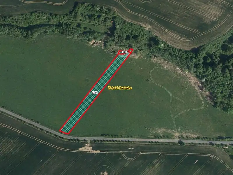 Prodej pole 3358 m², Žlebské Chvalovice – náhled fotky 1