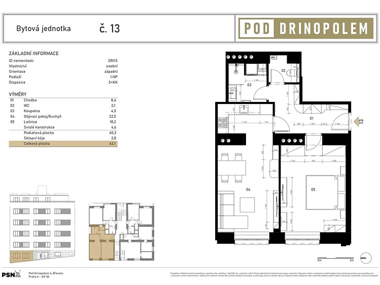 Wohnung 2+kk zum Kauf, 56 m² (2 von 42)