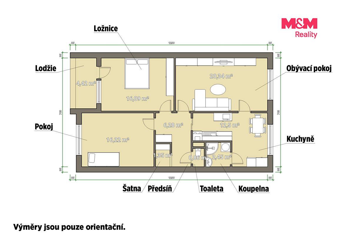 Prodej bytu 3+1 82 m² – fotografie 4