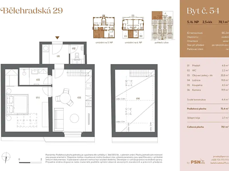 Prodej bytu atypický 71 m², Praha – náhled fotky 2